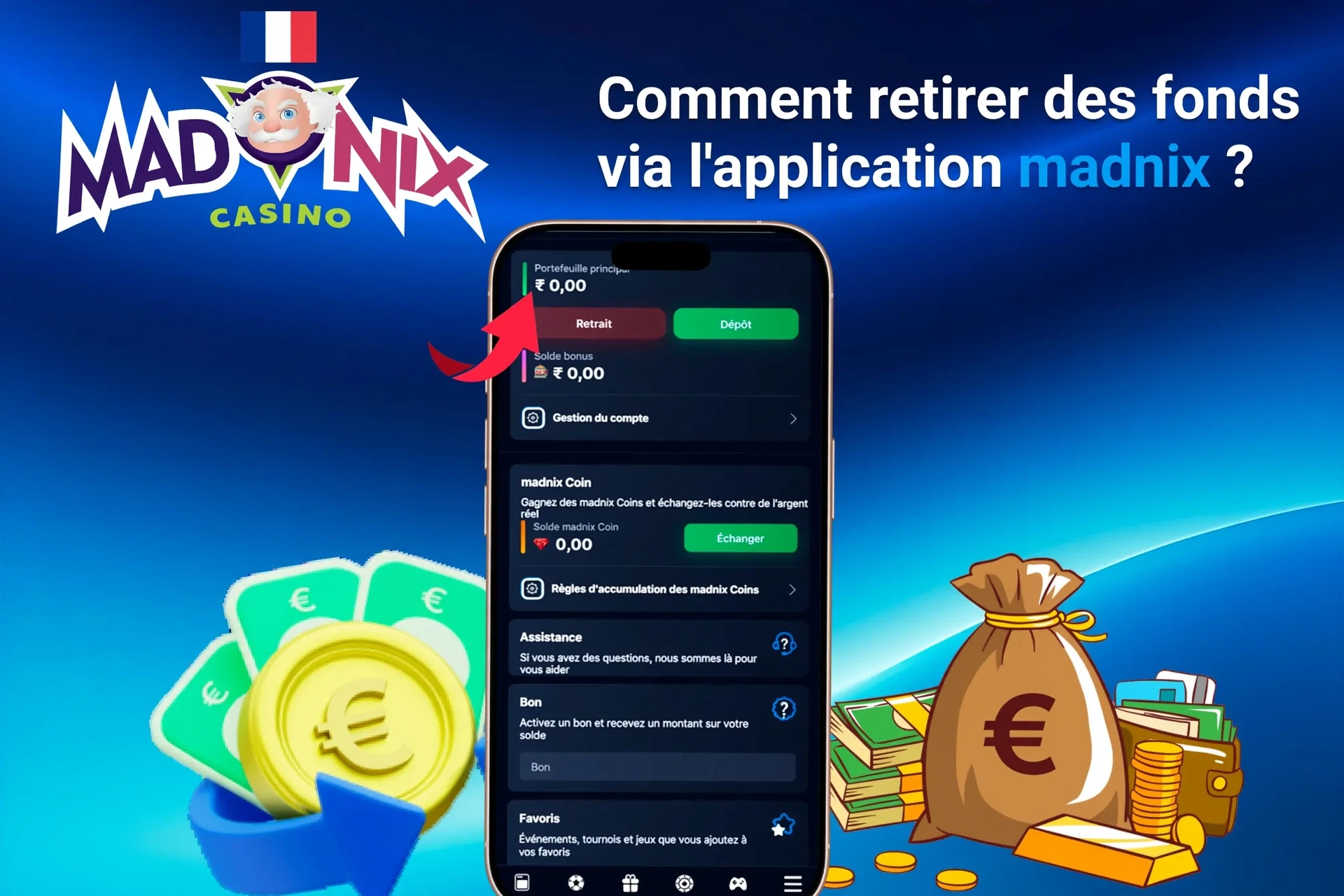 Processus d'inscription sur l'application mobile Madnix avec options de connexion sociale