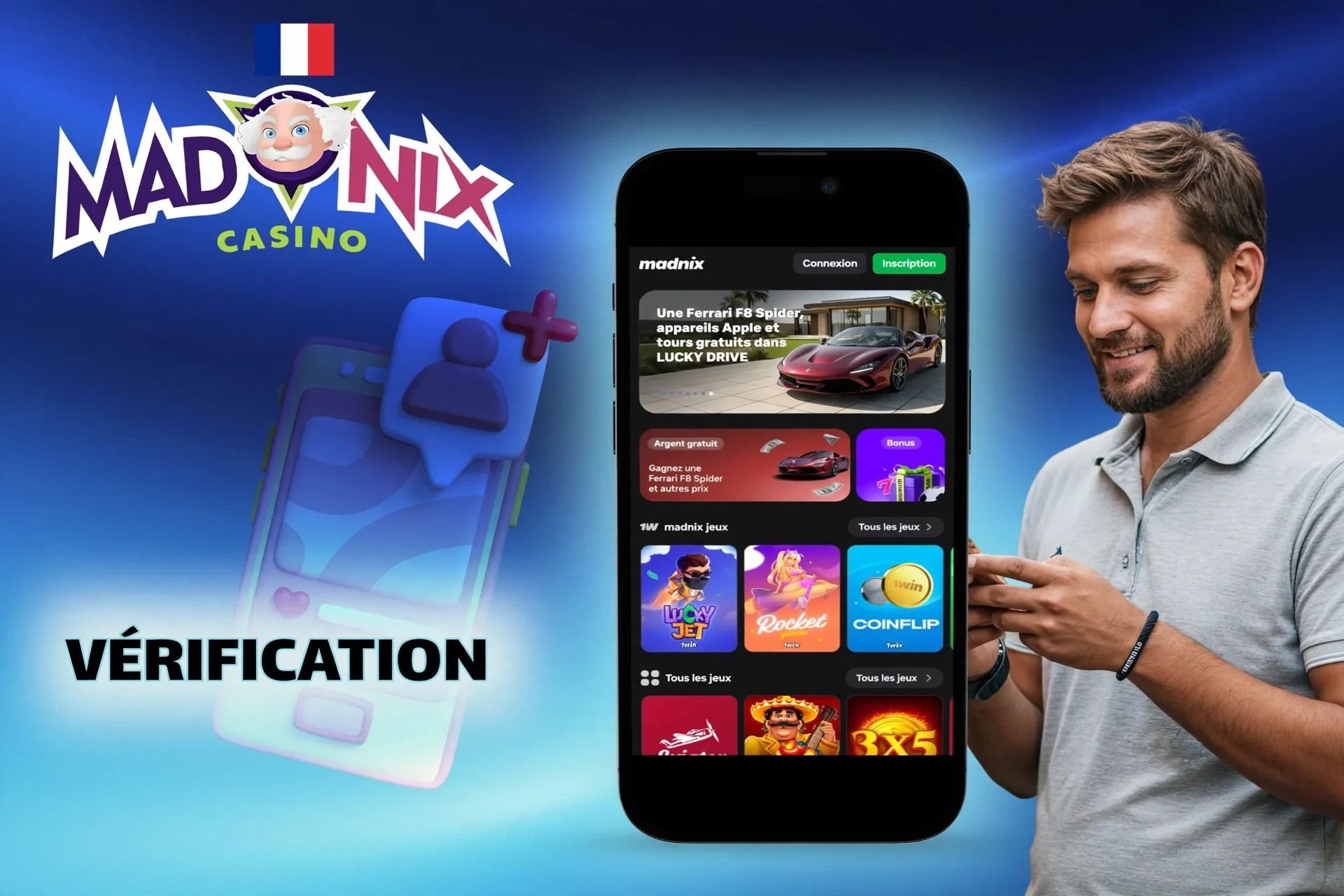 Processus de vérification d'identité chez Madnix pour garantir la sécurité du compte.